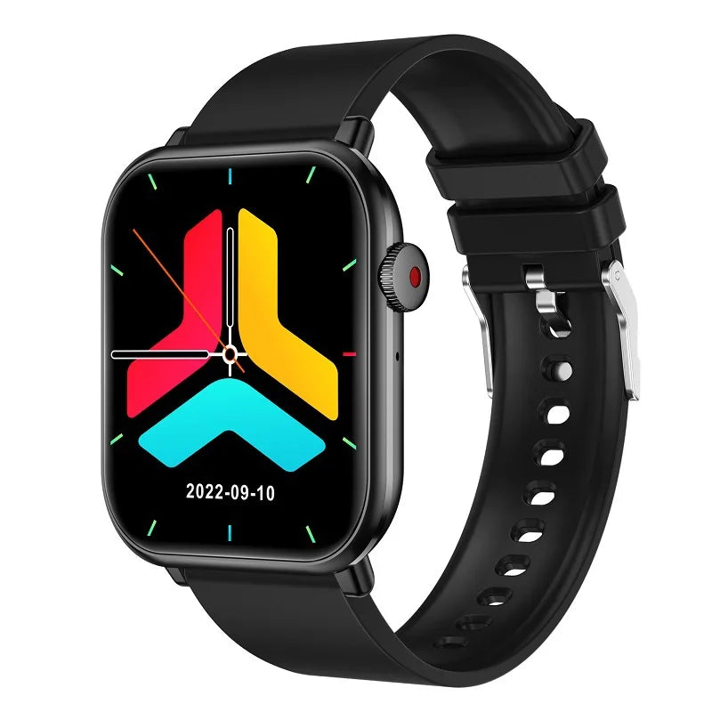 New QX9 Smart Watch For Men Women 1.96 Inch Screen Bluetooth Call Heart Rate Blood Oxygen Temperature Monitoring Voice Assistant