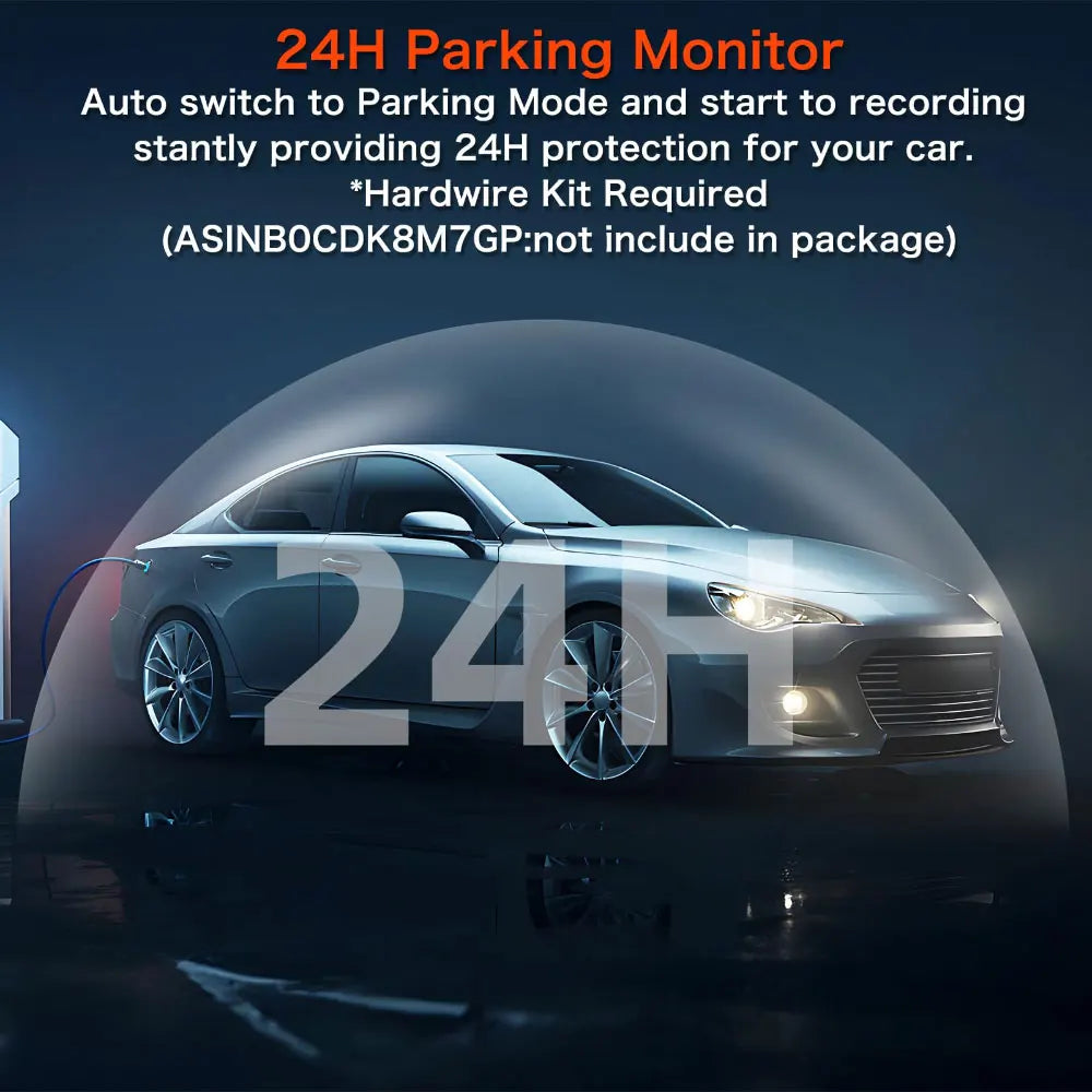 Dash Cam 4K WiFi GPS Dash Camera for Cars Mini Front Car DVR 24H Parking Mode G-Sensor Car Driving Video Recorder Loop Recording