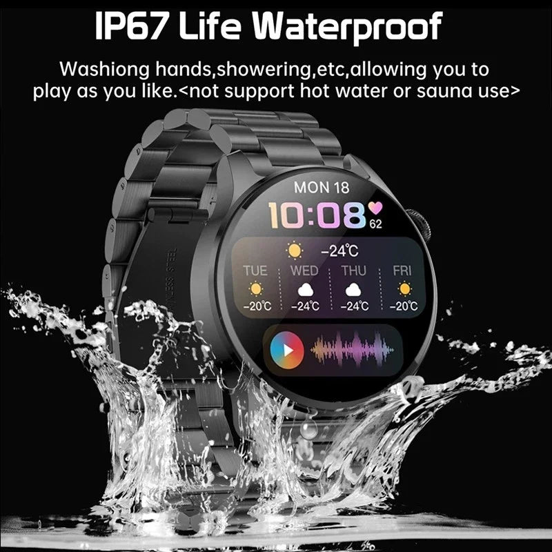 for iPhone 16 Pro Max 14 15 12 11 XR ECG Smart Watch Health Monitoring Electronic Smartwatch Voice Assistant Tracker Bracelet