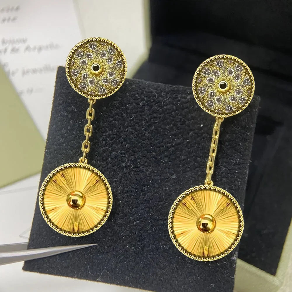 2025 New S925 Clover Four Leaf Design Simple Party Fashion Personality Woman Jewelry High-end Earrings Gift