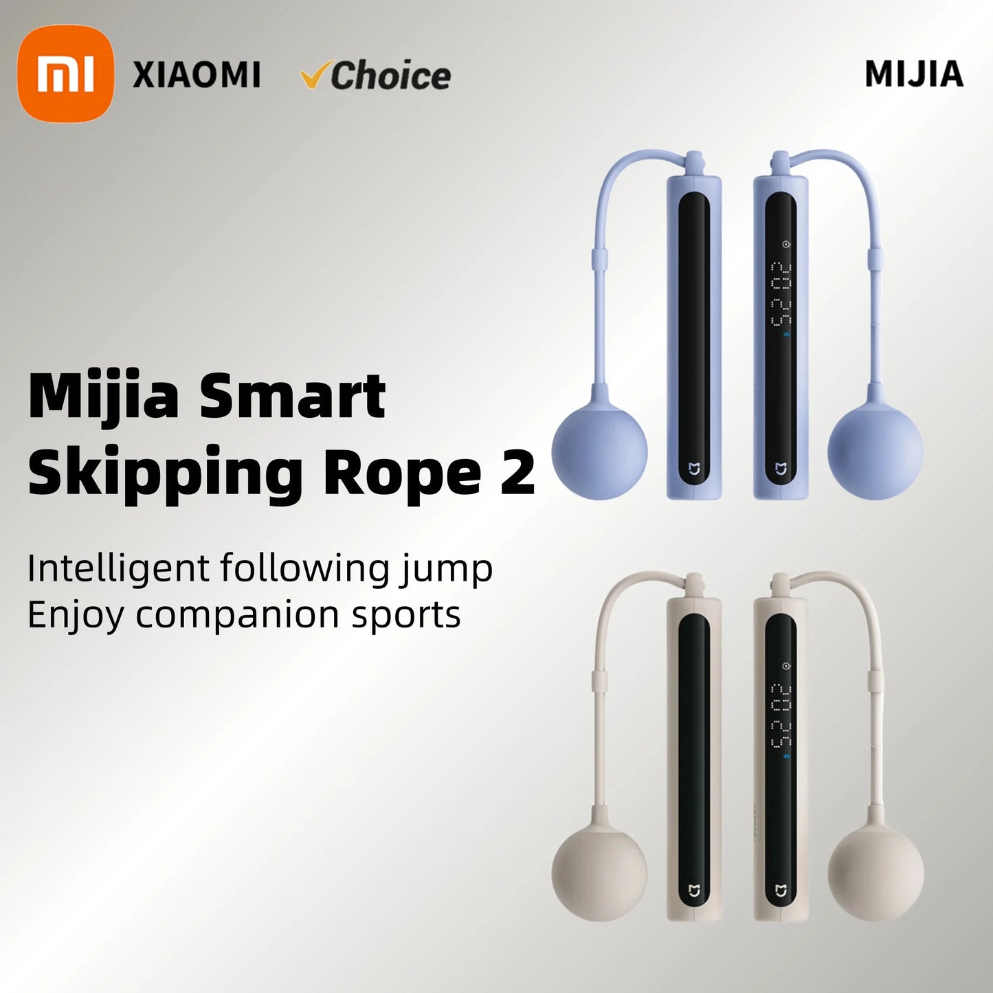 Xiaomi Mijia Smart Skipping Jump Rope 2 Digital Counter Adjustable Calorie Calculation Sport Fitness Exercise Lose Weight CN