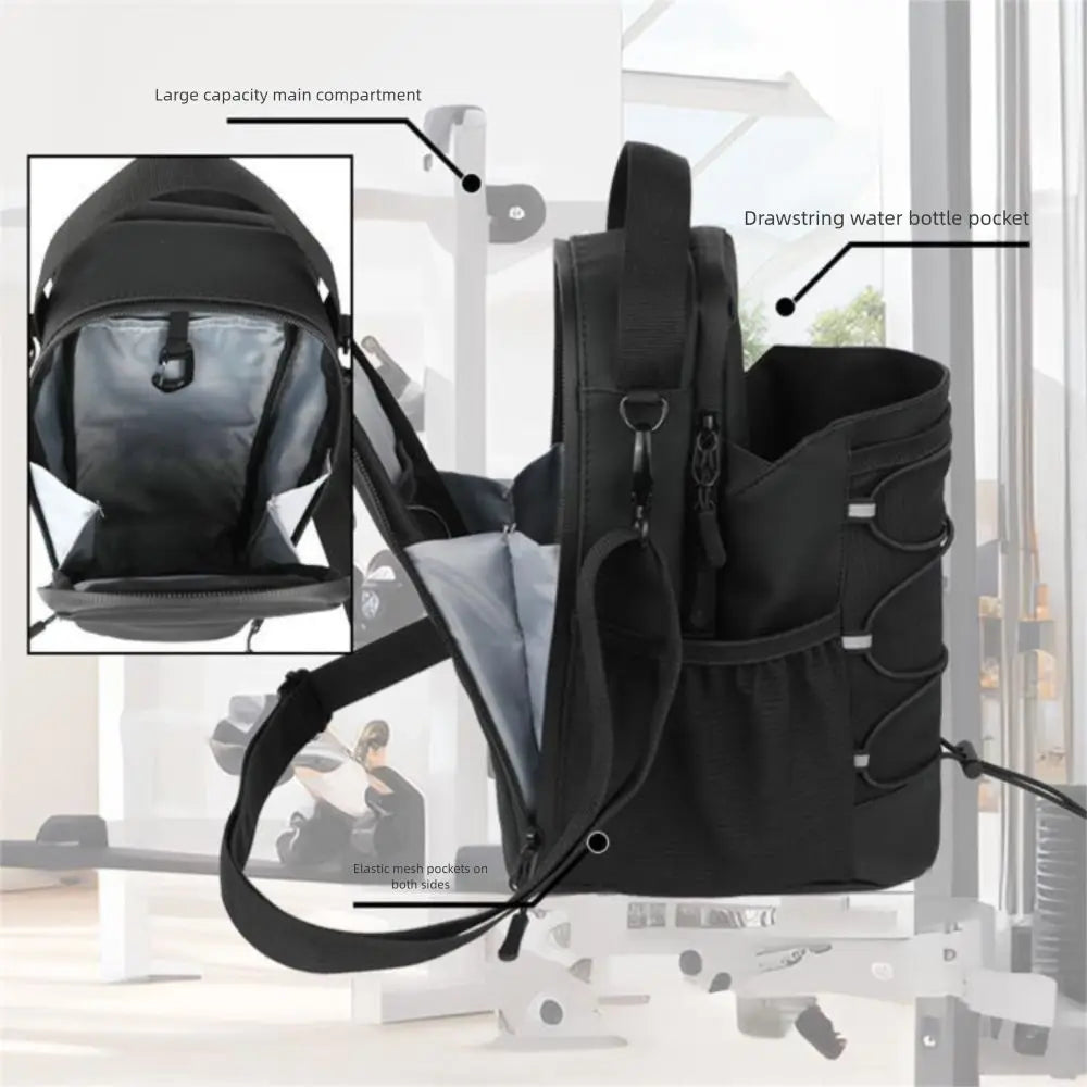 Magnetic Water Bottle Sling Bag Adjustable Large Capacity Gym Bottle Bag Convenience with Shoulder Strap Crossbody Sports Bag