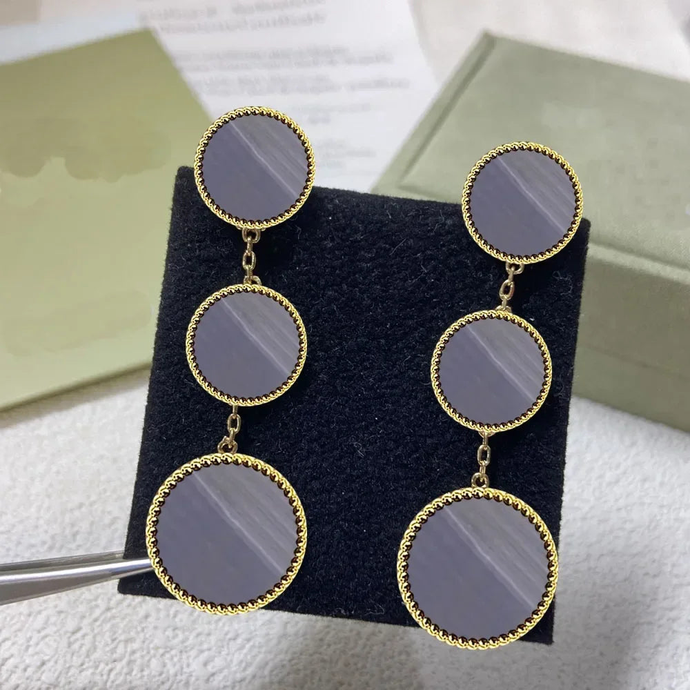 2025 New S925 Clover Four Leaf Design Simple Party Fashion Personality Woman Jewelry High-end Earrings Gift