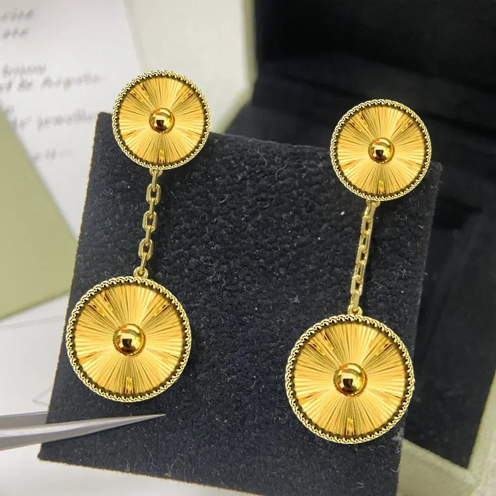 2025 New S925 Clover Four Leaf Design Simple Party Fashion Personality Woman Jewelry High-end Earrings Gift