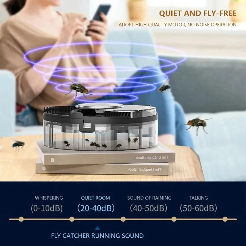 Automatic Fly Trap Pest Control Catcher Removable Pest Insect Catcher for  Household Kitchen