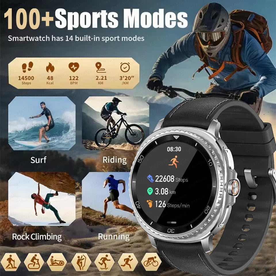 2025 New Watch 8 classic Smart Watch GPS Smart Watch Men Women 1.43" AMOLED Watch Ultra ЗATM Bluetooth Call Sports Smartwatches
