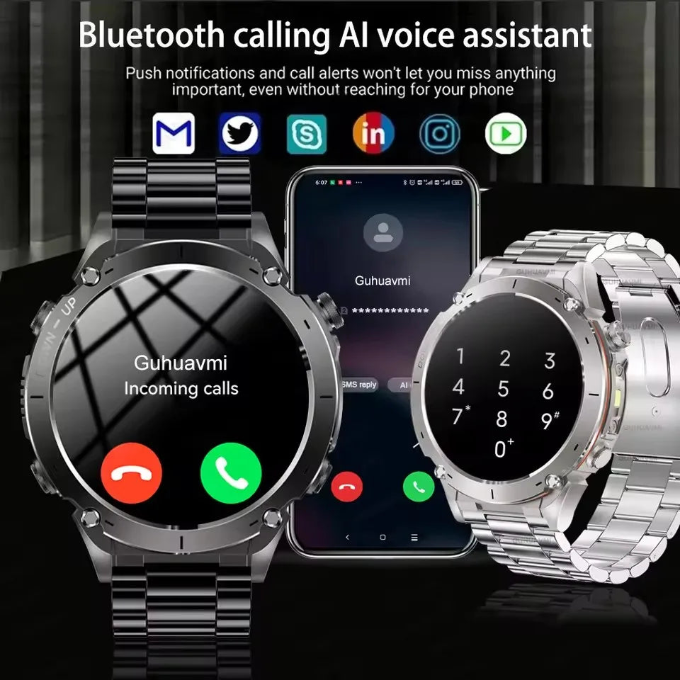 GPS New For HUAWEI Smart Watch DIgital Military Sport Electronic Bluetooth 10 ATM Waterproof Diving Original Bracelet For Xiaomi