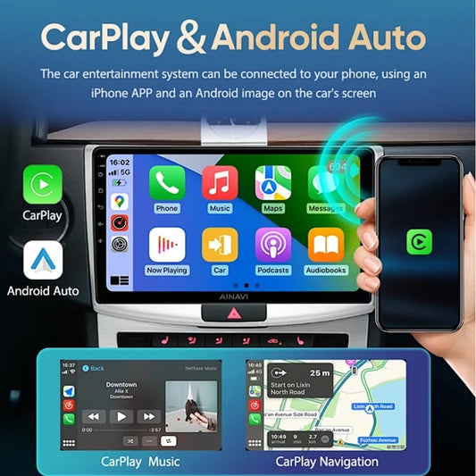 Android Auto Radio Car For Seat Ibiza 2012-2015 GPS Navigation QLED Touch Screen Multimedia Video Player 5G WIFI BT No 2din DVD