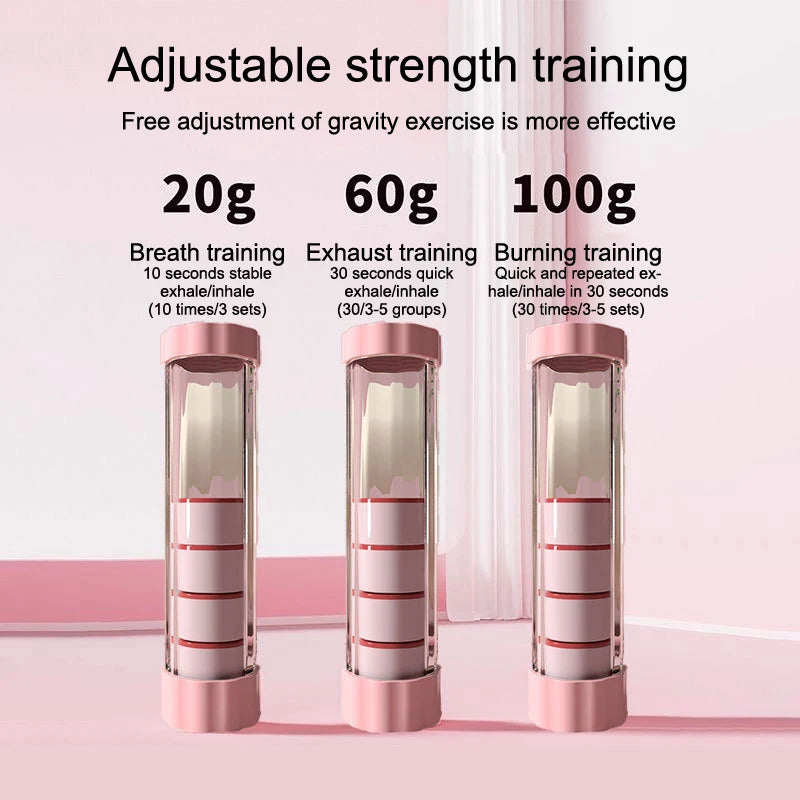 Adult-friendly Lung Capacity Training Setup - Breathing Exercise Device for Building Muscles