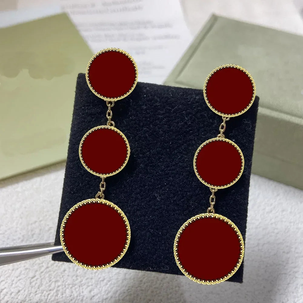 2025 New S925 Clover Four Leaf Design Simple Party Fashion Personality Woman Jewelry High-end Earrings Gift