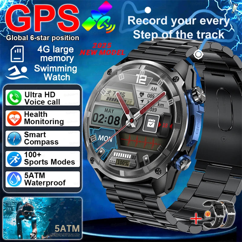 2025 New For HUAWEI Original 3ATM Ultra GPS Smart Watch Men Rugged Smart Watches Military Electronic Waterproof Digital Bracelet