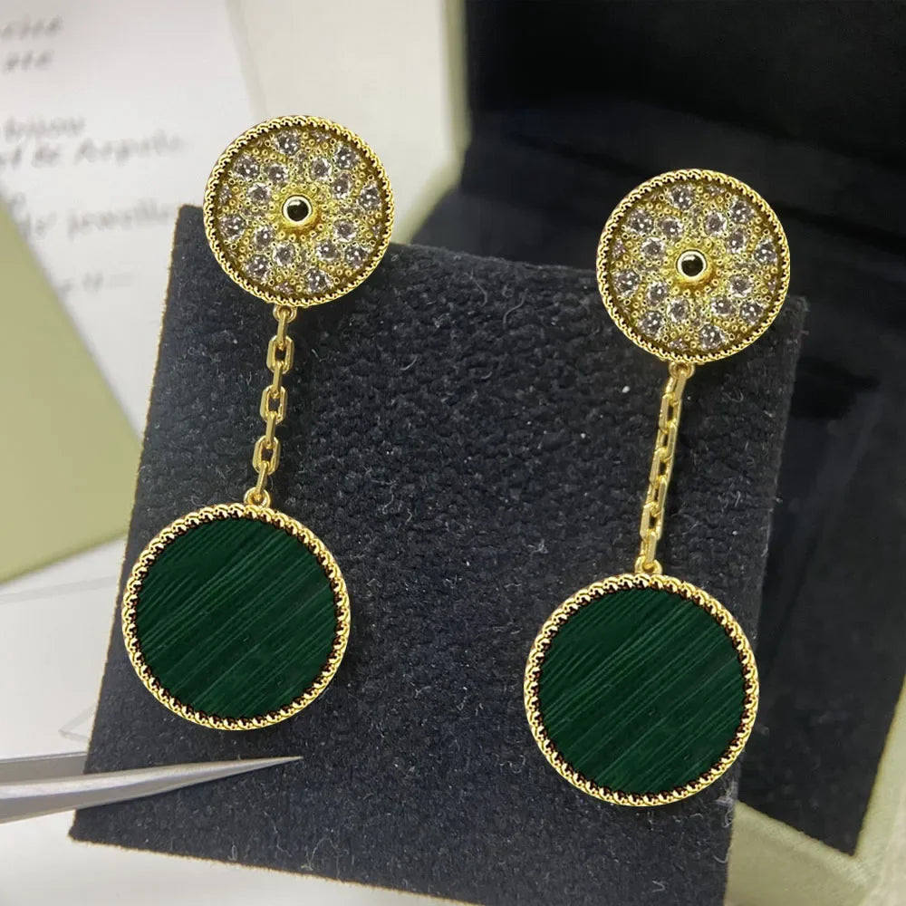 2025 New S925 Clover Four Leaf Design Simple Party Fashion Personality Woman Jewelry High-end Earrings Gift