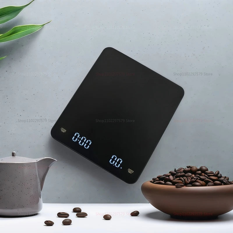 Digital Espresso Coffee Scale with Timer Precision Pour Over Drip Scale LCD Display 3kg/0.1g Auto Power Off for Baristas Baker