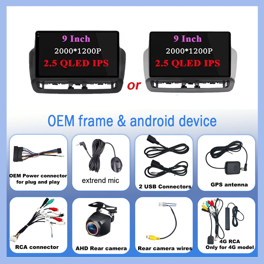 Android Auto Radio Car For Seat Ibiza 2012-2015 GPS Navigation QLED Touch Screen Multimedia Video Player 5G WIFI BT No 2din DVD