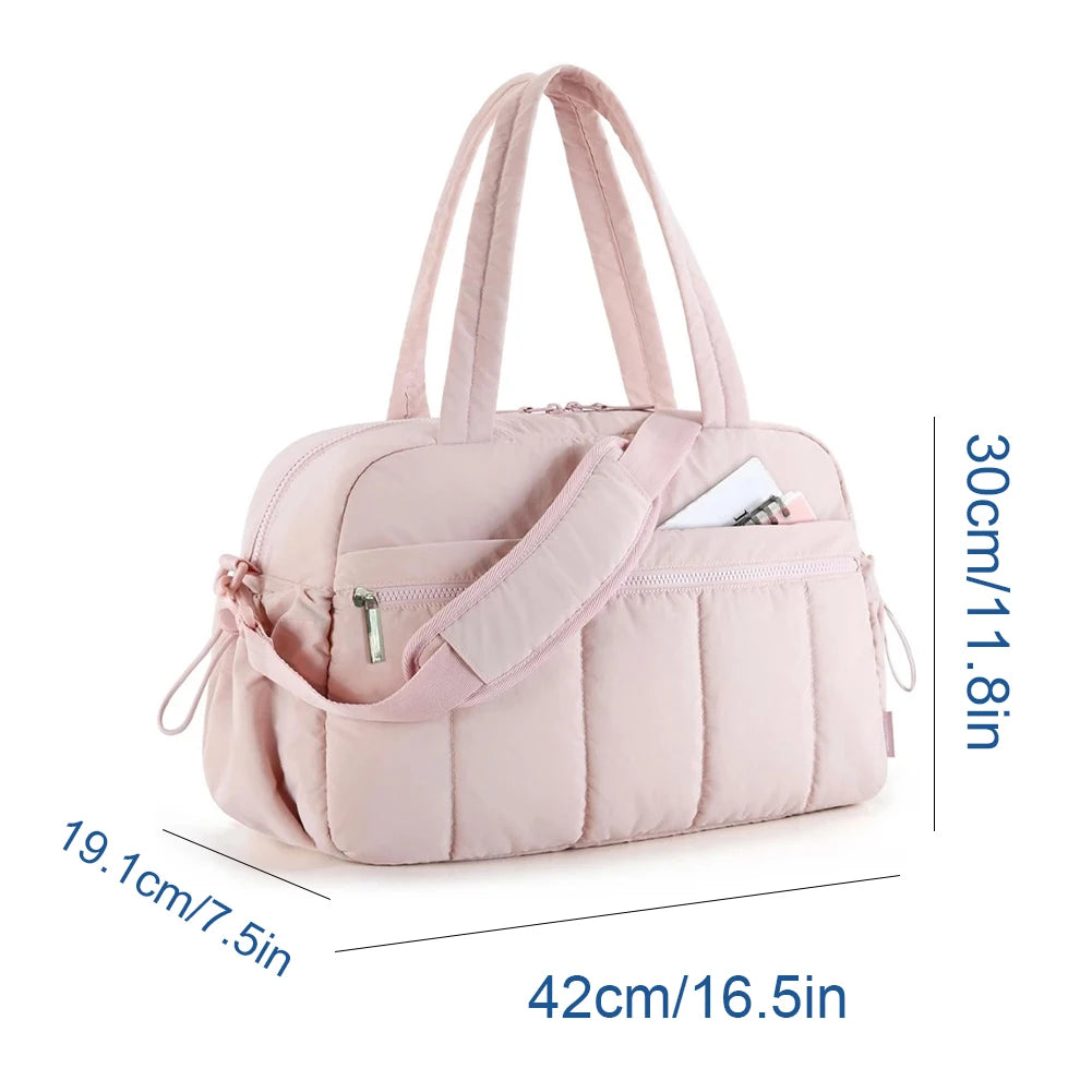 Women Gym Tote Bag Waterproof Carry-On Luggage Bag Large Capacity Airport Cabin Bag Outdoor Travel Hiking Carry Bag
