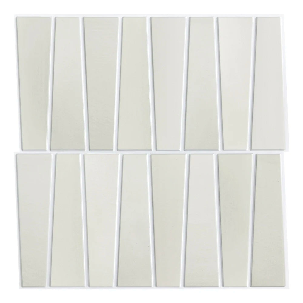 10pcs Peel and Stick Wall Panels - PVC Tile Wall Stickers, Self-adhesive, Easy to Install, For RV, Living Room, Kitchen, etc.