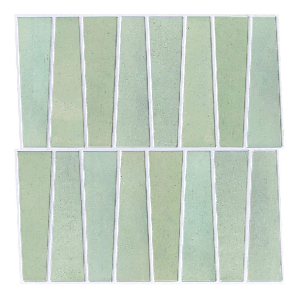 10pcs Peel and Stick Wall Panels - PVC Tile Wall Stickers, Self-adhesive, Easy to Install, For RV, Living Room, Kitchen, etc.