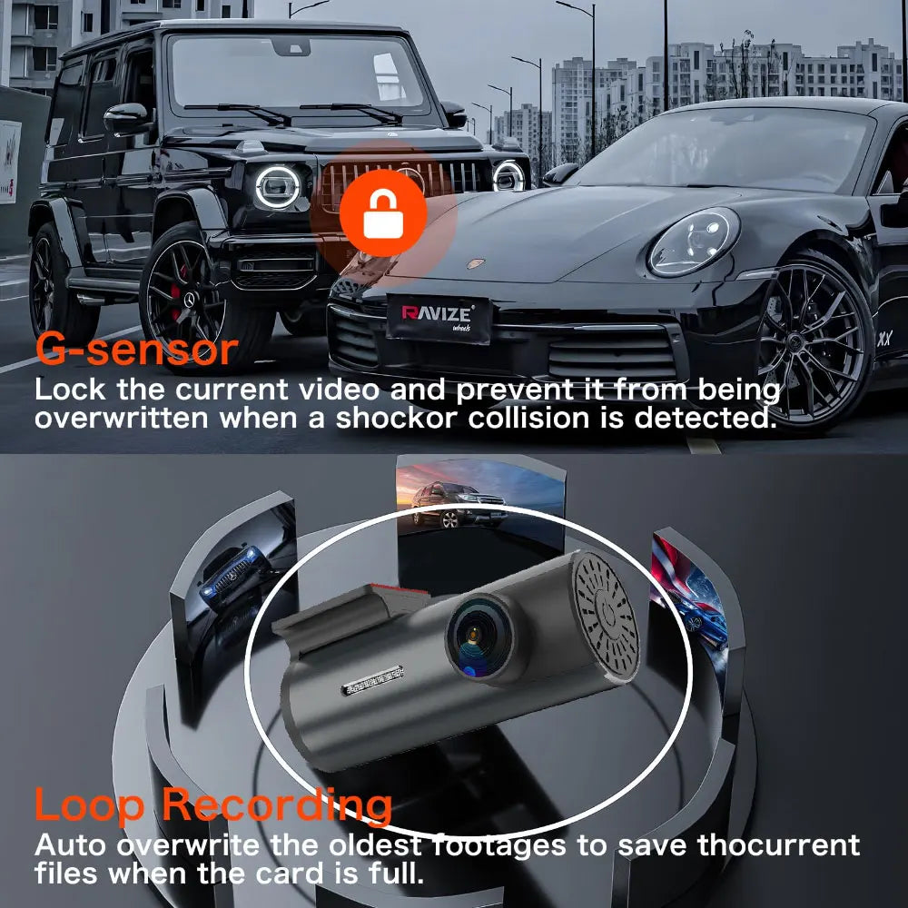 Dash Cam 4K WiFi GPS Dash Camera for Cars Mini Front Car DVR 24H Parking Mode G-Sensor Car Driving Video Recorder Loop Recording