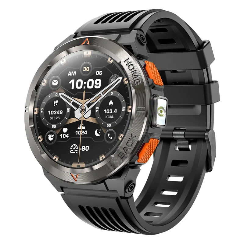 Amoled Smart Watch GS500 BT Call GPS Positioning Compass Led Light 530mAh Large Battery Outdoor Sport Health Tracker Smartwatch