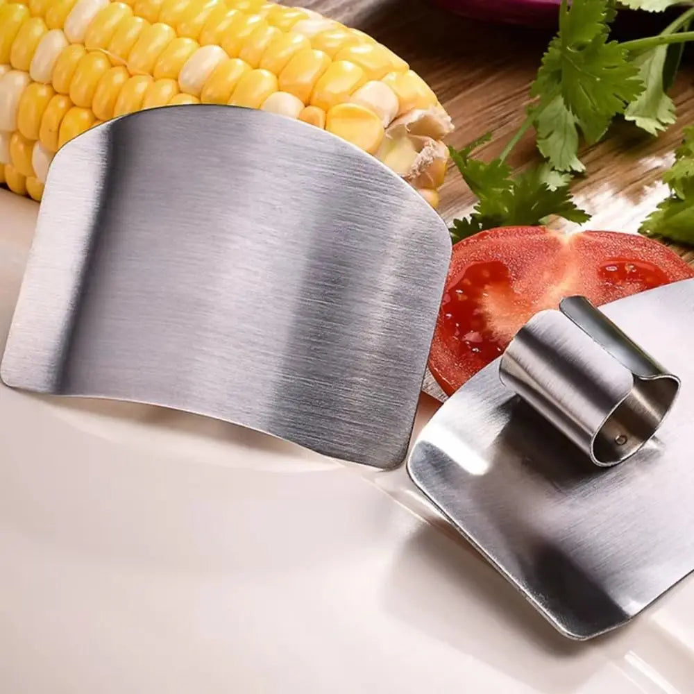 Stainless Steel Finger Protector Durable Safe Guard Cutting Finger Protector Anti-cut Finger Guard Vegetable Cutting