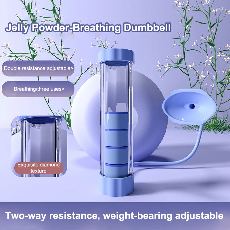 Adult-friendly Lung Capacity Training Setup - Breathing Exercise Device for Building Muscles