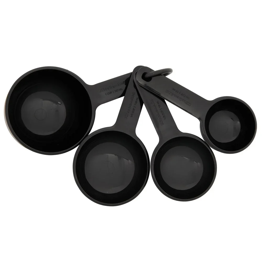 9-Piece Measuring Cup Spoon Set Soft Grip Dishwasher Safe Metric Measurements Baking Cooking Kitchen Universal Tools