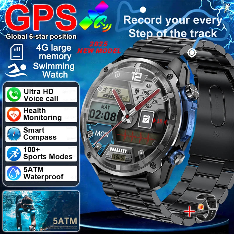 2025 New For HUAWEI Original 3ATM Ultra GPS Smart Watch Men Rugged Smart Watches Military Electronic Waterproof Digital Bracelet