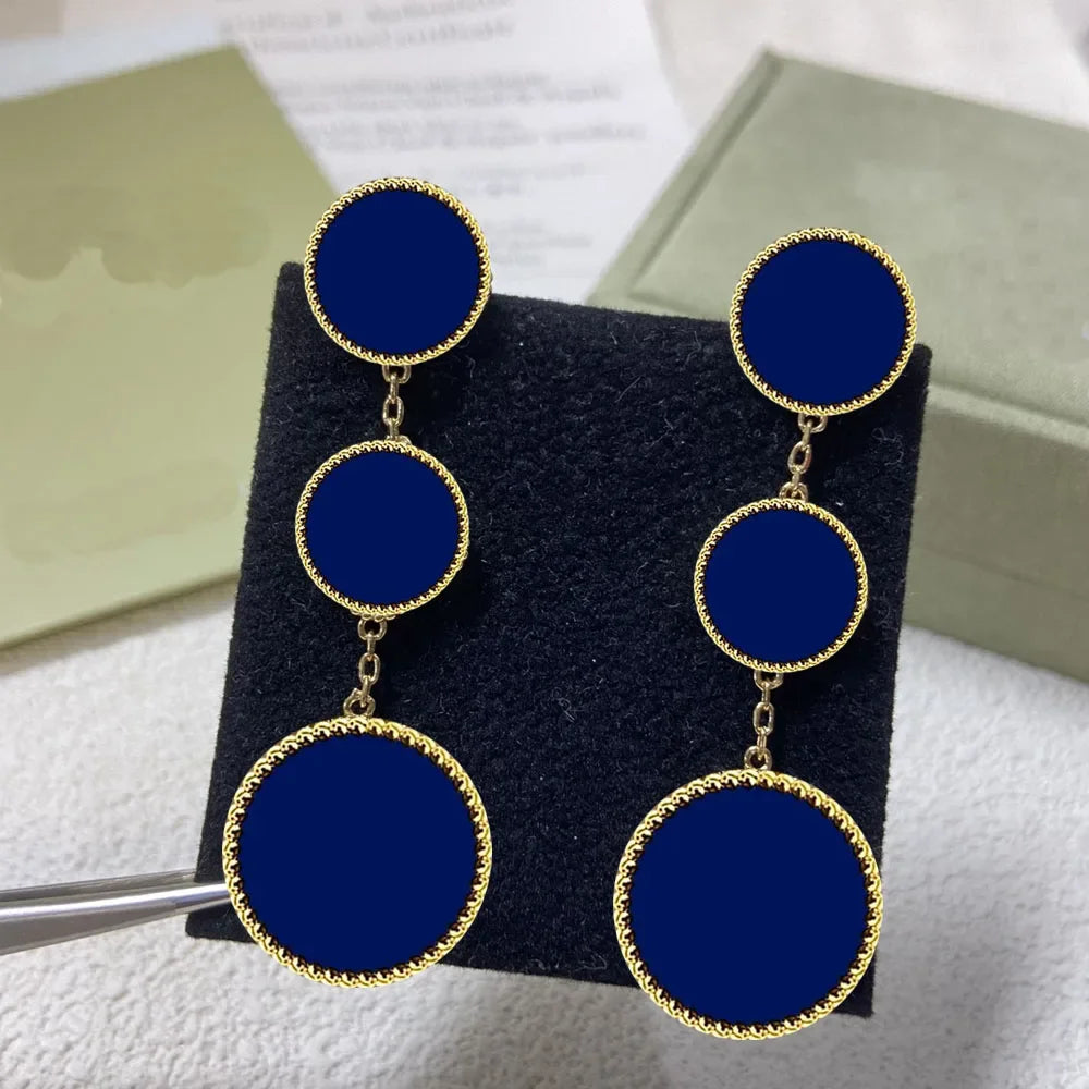 2025 New S925 Clover Four Leaf Design Simple Party Fashion Personality Woman Jewelry High-end Earrings Gift