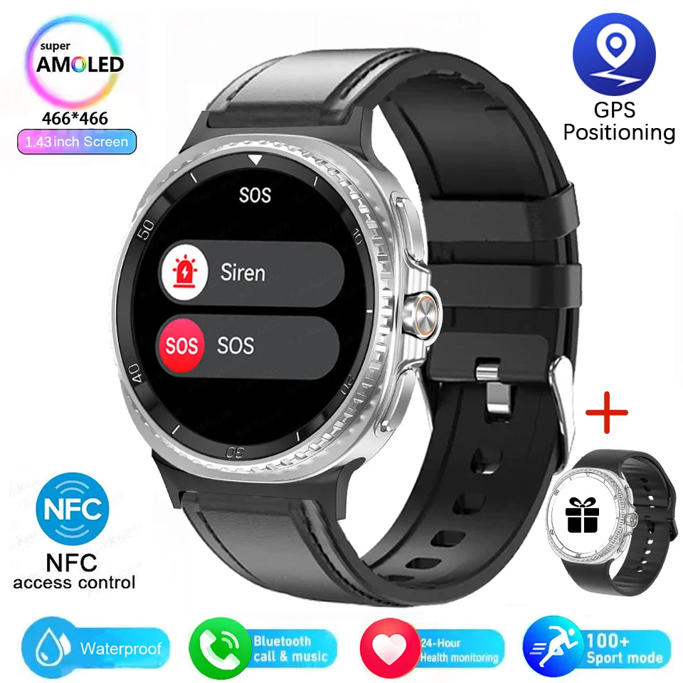 2025 New Watch 8 classic Smart Watch GPS Smart Watch Men Women 1.43" AMOLED Watch Ultra ЗATM Bluetooth Call Sports Smartwatches