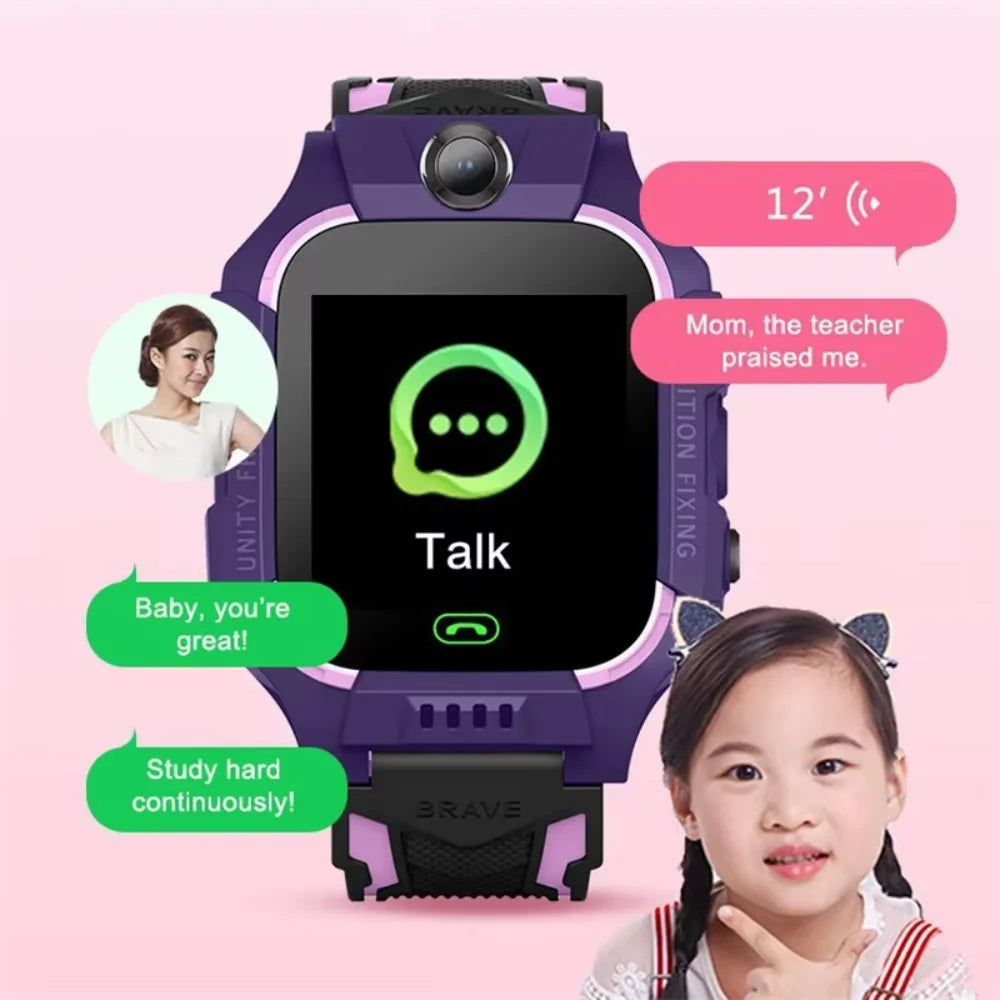 Safe Waterproof Children's Smartwatch Sim Card With Camera Kids Watches Can Talk Call Multifunctional Phone Watch Student Gift