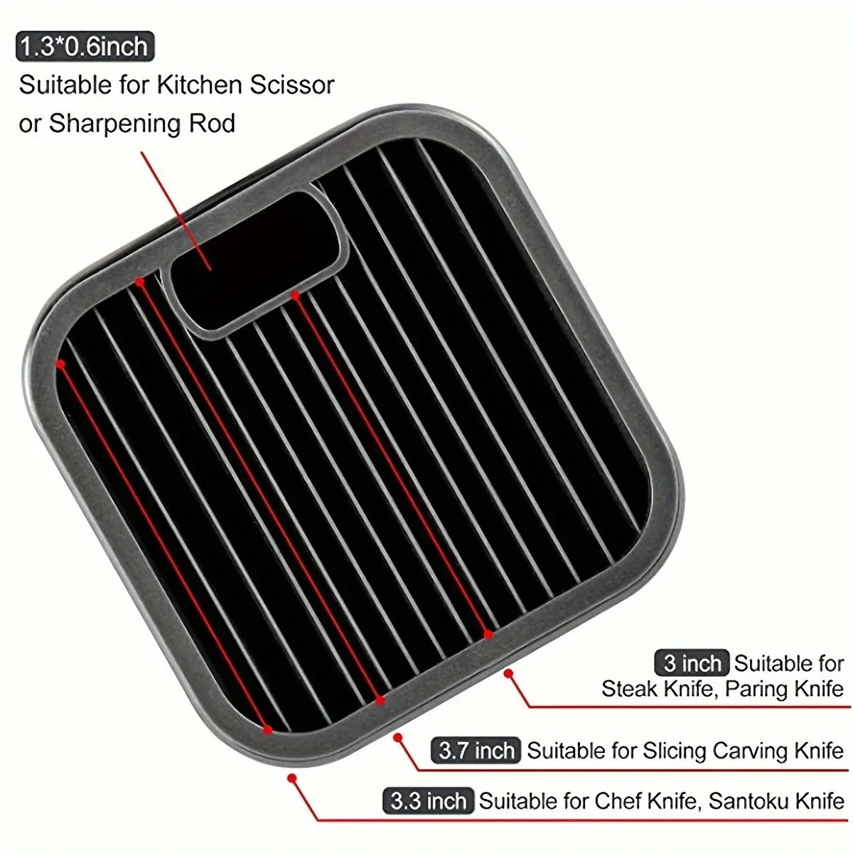 1Pc Single Hole Knife Holder, Kitchen Storage Rack, Vegetable Knife Holder, Household Tool Storage Rack