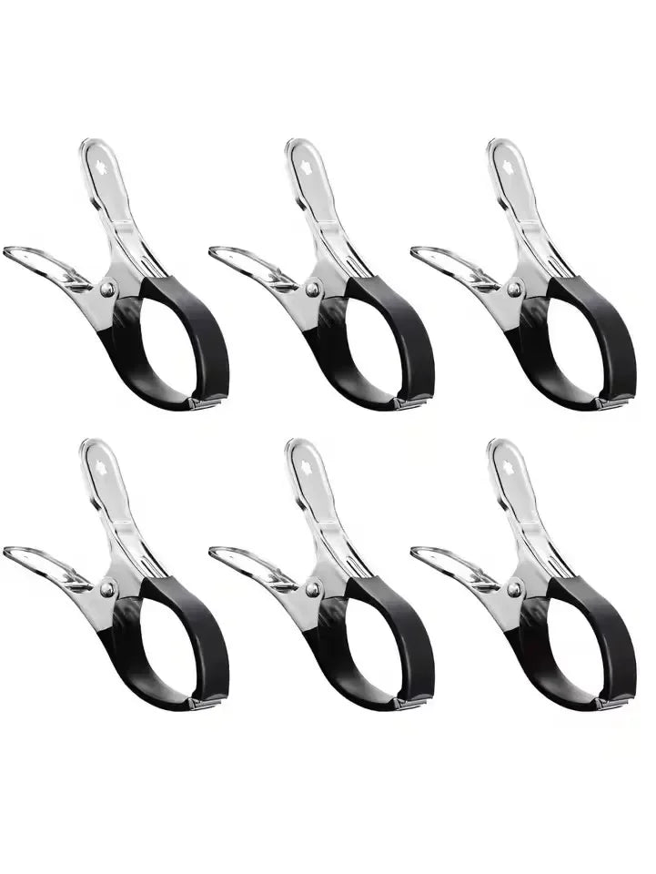 6/12Pcs Pool Cover Clips Stainless Steel Pool Cover Clamps For Above Ground Swimming Pool Wind Guard Clip Black Blue