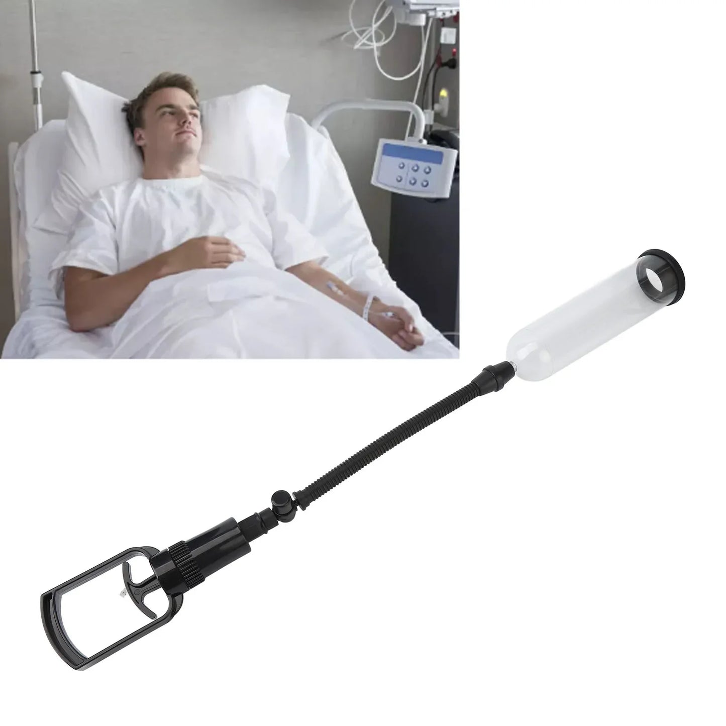 1pcs Men Vacuum Pump Trainer Manual Treatment Device Manual Air Pump Exerciser brace supports Air Pump Exerciser