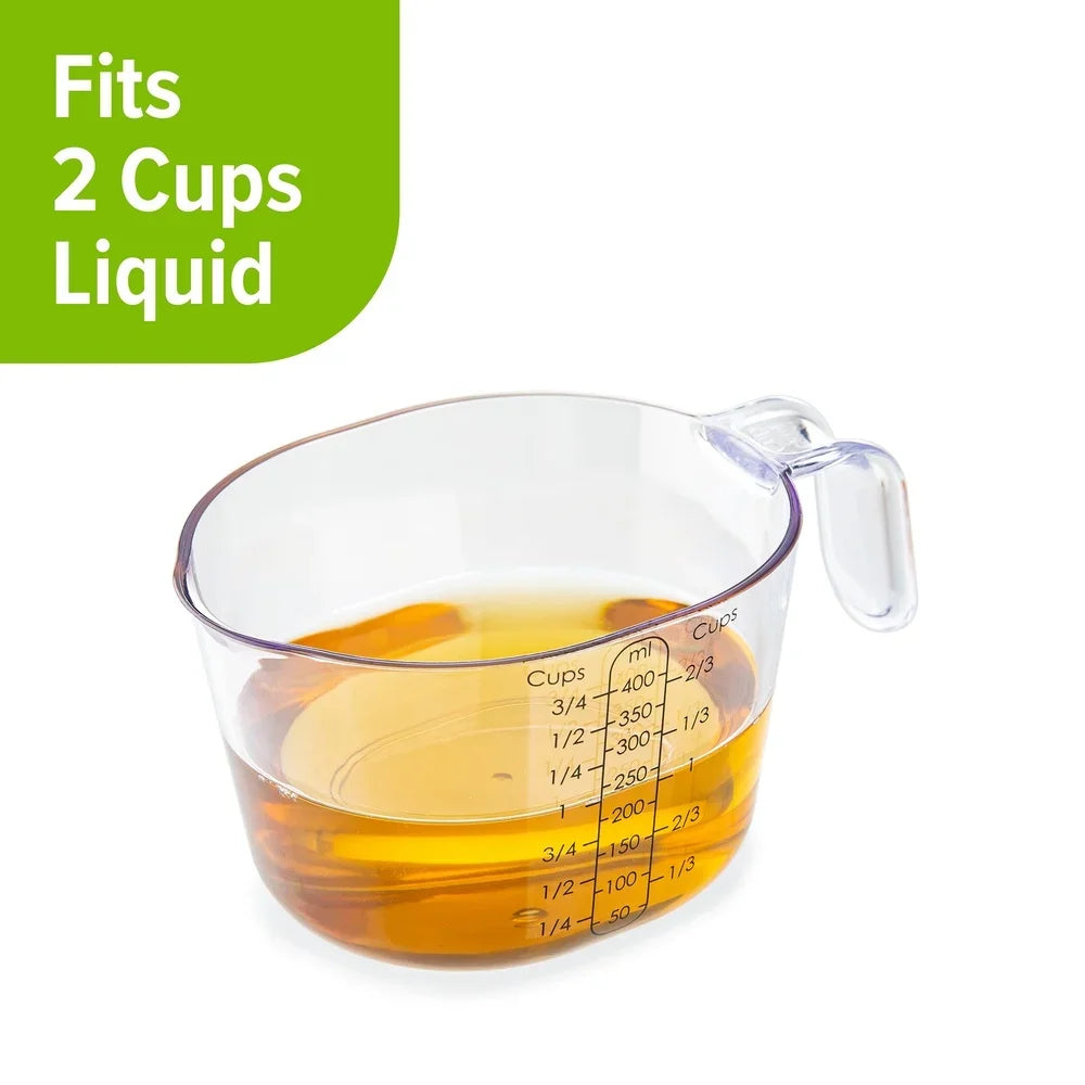 15 Piece Magnetic Measuring Cups Spoons Set Kitchen Tools BPA Free Dishwasher Safe Compact Storage
