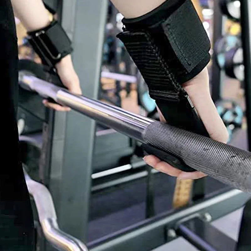 Weight Lifting Hook Grips With Wrist Wraps Hand-Bar Wrist Strap Gym Fitness Hook Weight Strap Pull-Ups Power Lifting Gloves