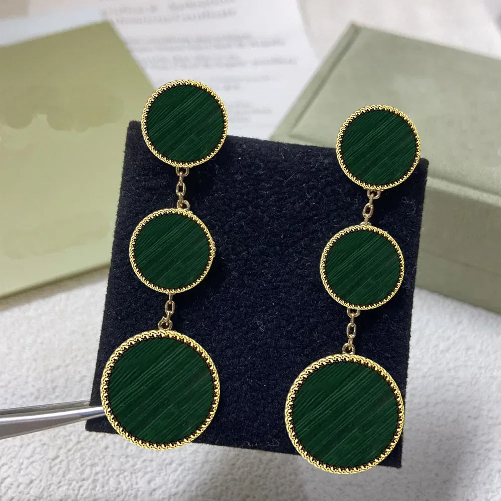 2025 New S925 Clover Four Leaf Design Simple Party Fashion Personality Woman Jewelry High-end Earrings Gift