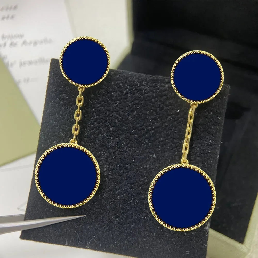 2025 New S925 Clover Four Leaf Design Simple Party Fashion Personality Woman Jewelry High-end Earrings Gift