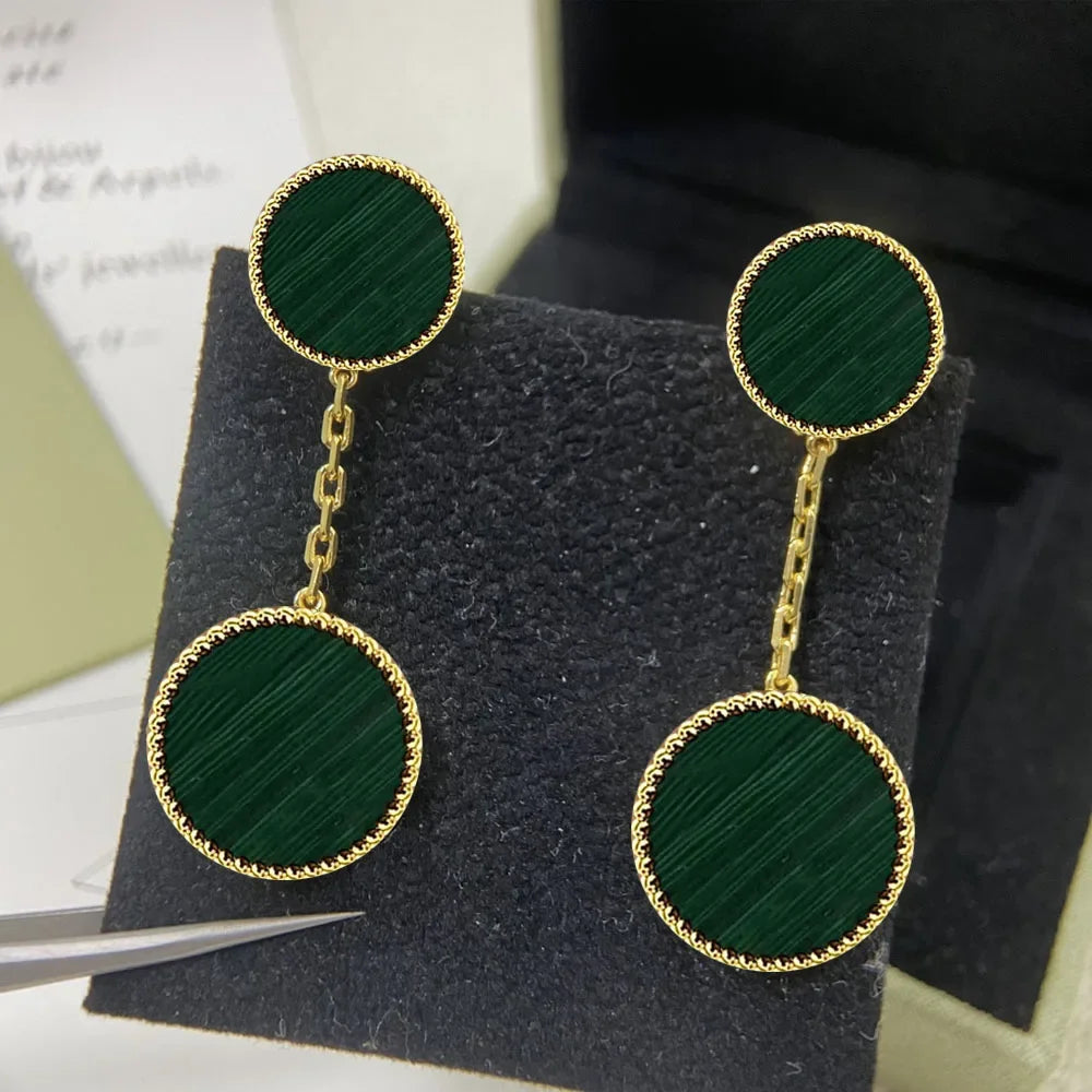 2025 New S925 Clover Four Leaf Design Simple Party Fashion Personality Woman Jewelry High-end Earrings Gift