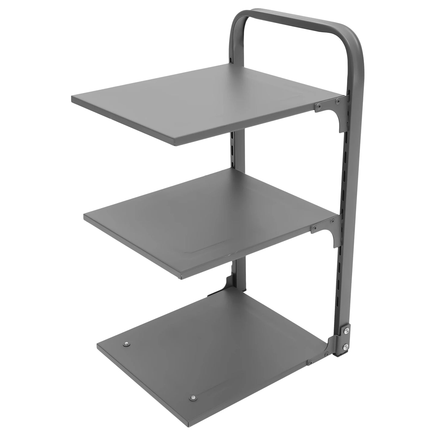 Collapsible Pot Rack Carbon Steel Foldable Kitchen Storage Organizer Multi-Layer Pan Shelf Countertop Spice Rack for Home Use