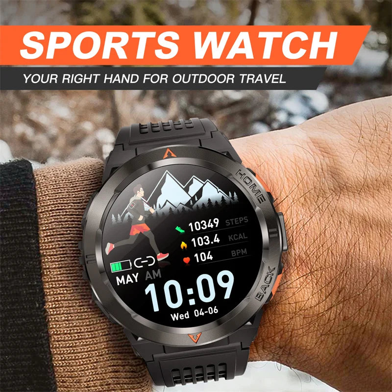 Amoled Smart Watch GS500 BT Call GPS Positioning Compass Led Light 530mAh Large Battery Outdoor Sport Health Tracker Smartwatch