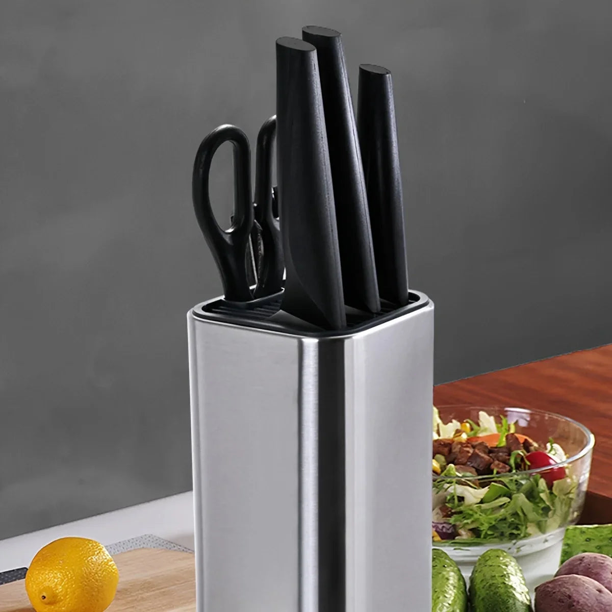 1Pc Single Hole Knife Holder, Kitchen Storage Rack, Vegetable Knife Holder, Household Tool Storage Rack