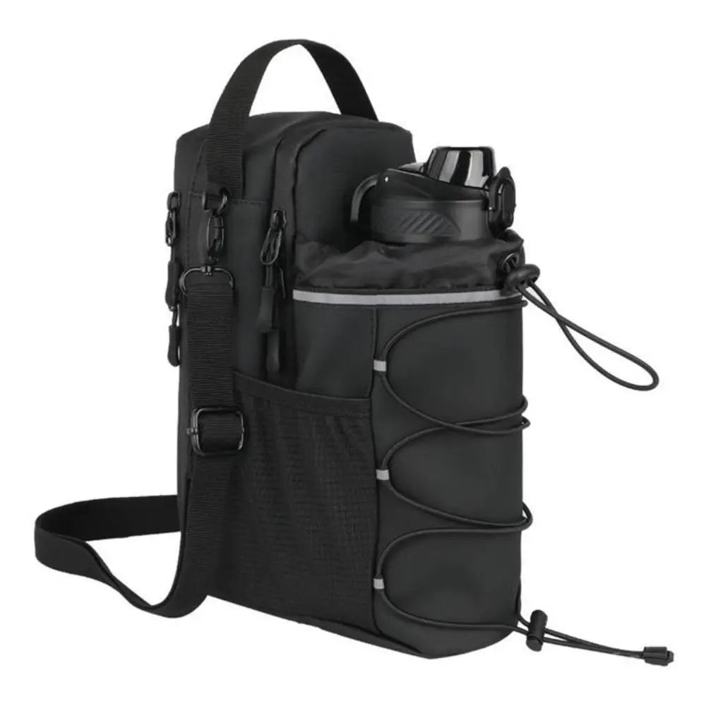 Magnetic Water Bottle Sling Bag Adjustable Large Capacity Gym Bottle Bag Convenience with Shoulder Strap Crossbody Sports Bag