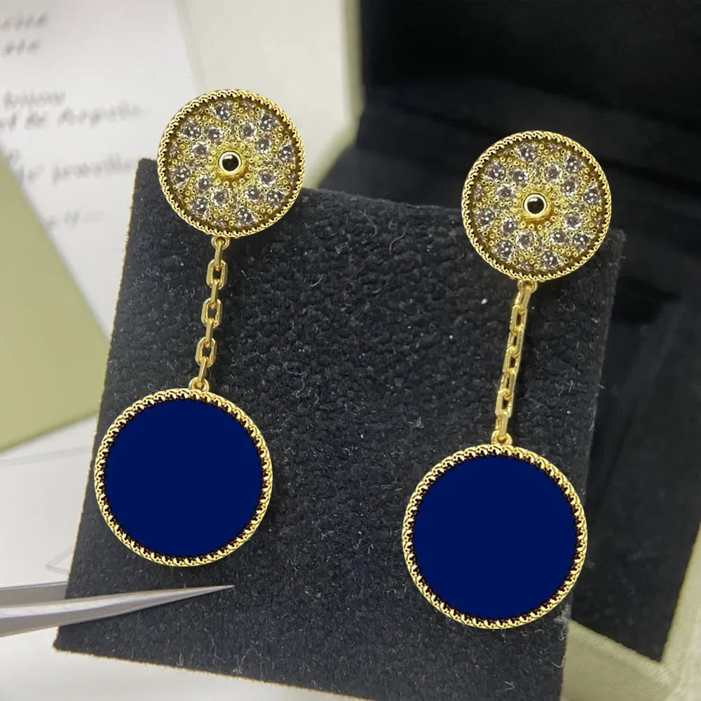 2025 New S925 Clover Four Leaf Design Simple Party Fashion Personality Woman Jewelry High-end Earrings Gift