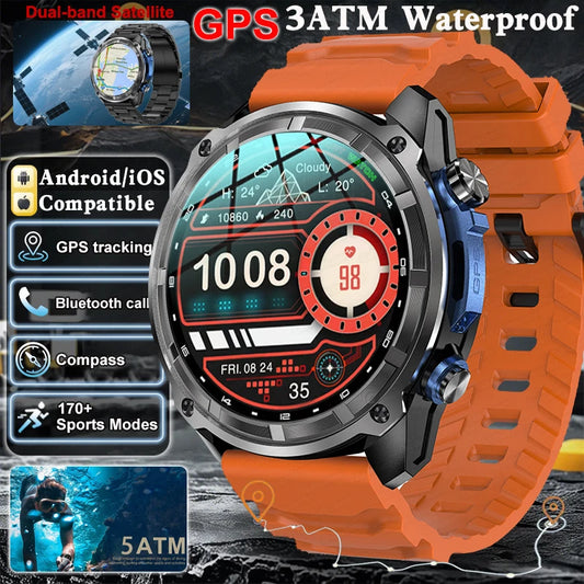 2025 New For HUAWEI Original 3ATM Ultra GPS Smart Watch Men Rugged Smart Watches Military Electronic Waterproof Digital Bracelet