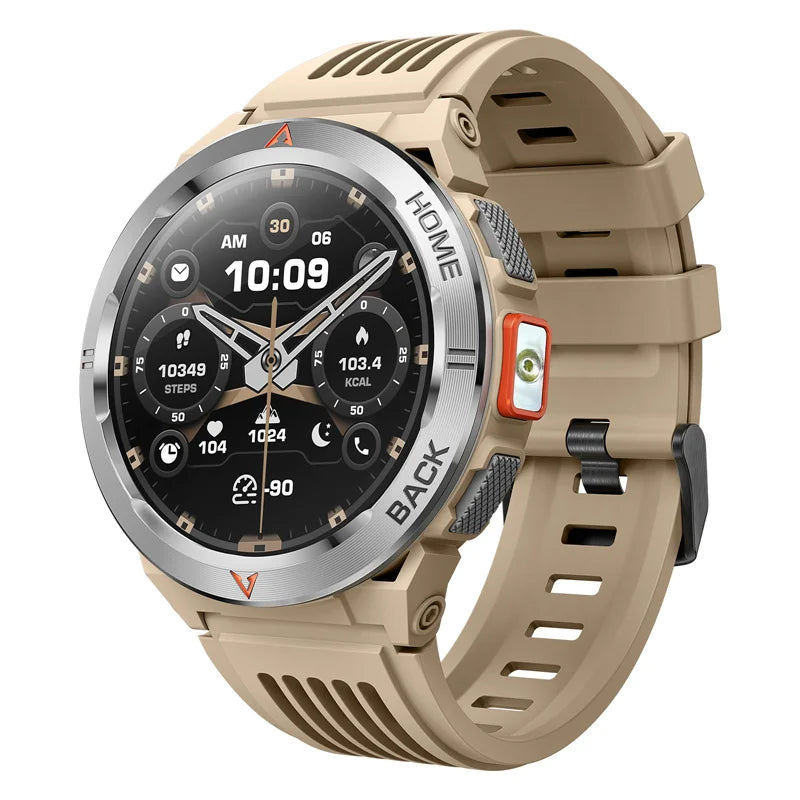 Amoled Smart Watch GS500 BT Call GPS Positioning Compass Led Light 530mAh Large Battery Outdoor Sport Health Tracker Smartwatch