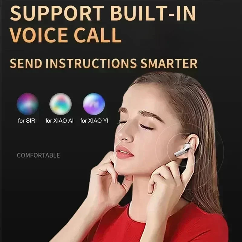 TWS Earphone Bluetooth Headphones with Mic 9D Stereo Pro 6 Earbuds for Xiaomi Samsung Android Wireless Bluetooth Headset