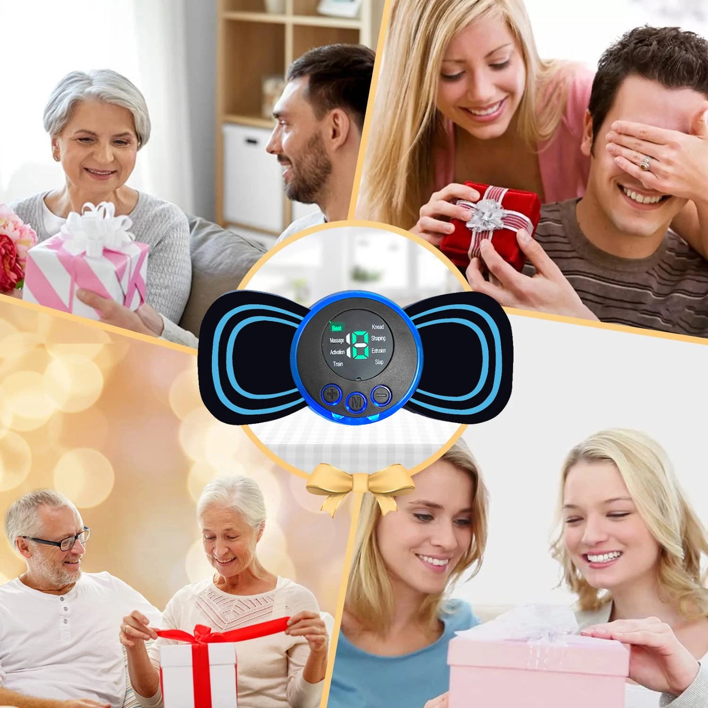 Portable Neck Massage Electric Massager Cervical Neck Back Patch 8 Mode Pulse Muscle Stimulator Portable Relief Pain