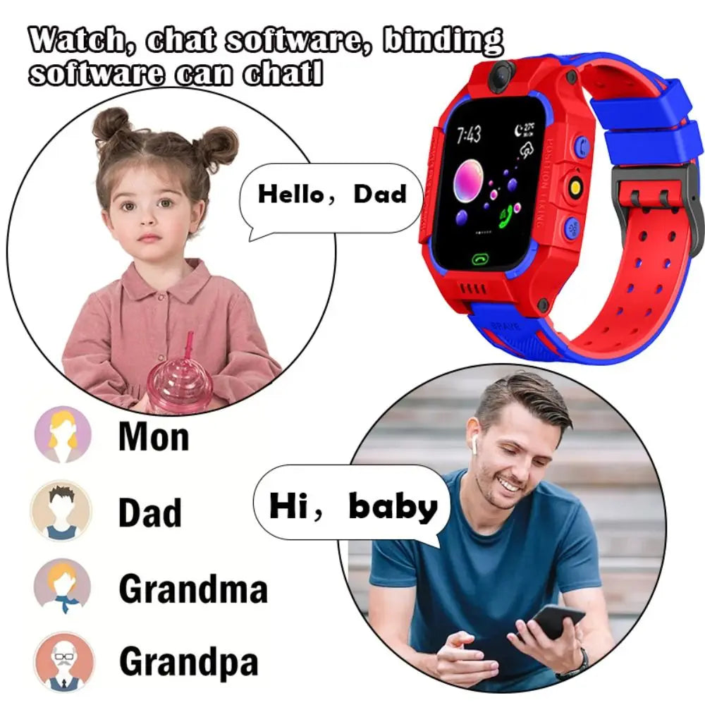 Safe Waterproof Children's Smartwatch Sim Card With Camera Kids Watches Can Talk Call Multifunctional Phone Watch Student Gift