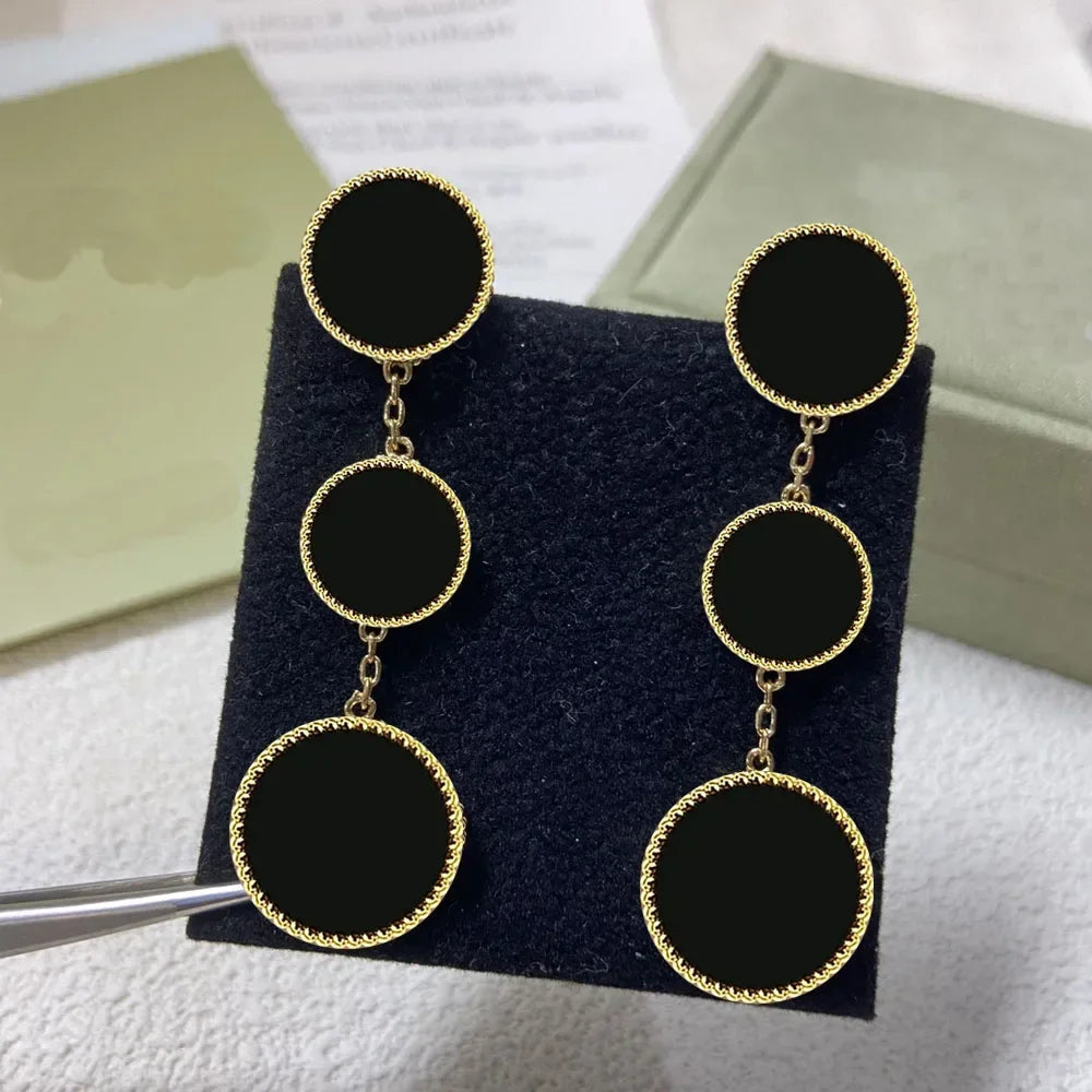 2025 New S925 Clover Four Leaf Design Simple Party Fashion Personality Woman Jewelry High-end Earrings Gift