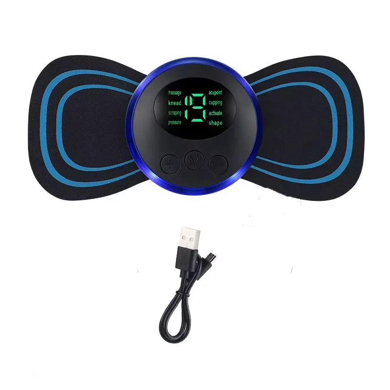 Mini Neck Massager, Electric Massager Sticker, Portable Body Massage Patch For Men, Women, Shoulder, Arms, Leg